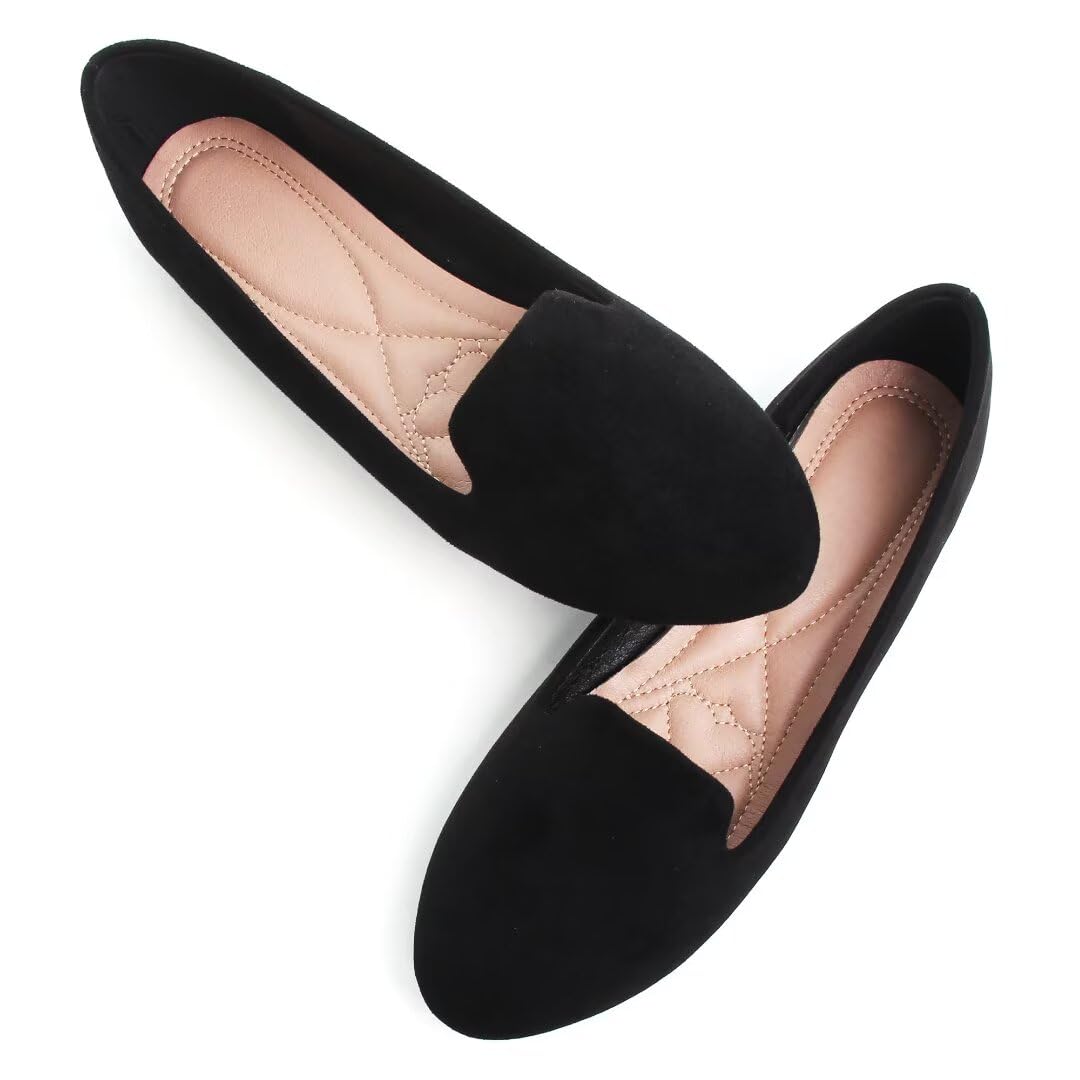 TN TANGNEST Slduv7 Women's Fashion Ballet Flats Pointed Comfortable Slip on Flat Dress Shoes