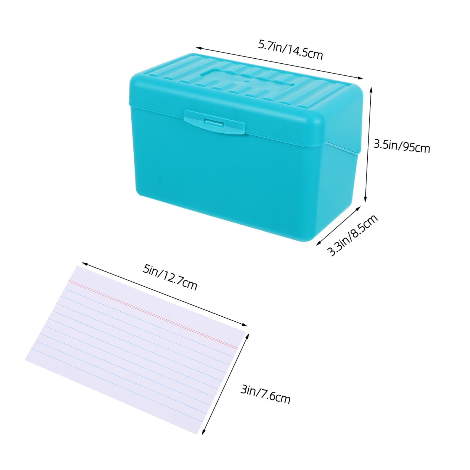 Lurrose Caja de Almacenamiento de Tarjetas de Notas Pp, 1 Juego, Color white