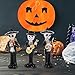 SHAIDOJIO Day of The Dead Figurines Decoration,Skeleton Statues Mariachi Band Halloween Decor, Dia de Los Muertos Skull Decorations, Realistic Musician Ornament, Party Indoor Decor (5.5In, 3PCS)