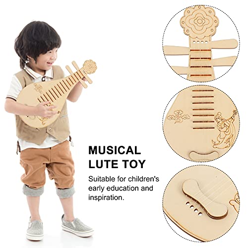 Toyvian Kids Toys Kids Toys Diy Mini Lutes Woden Lutes Supplies Handmade Chinese Instrument Kit For Kids Students Beginners Educational Toys Wooden Toys #TOP6