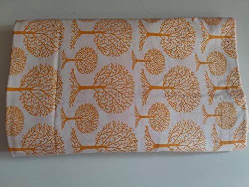 Image of Floral Printed Cotton Fabric Cloth Hand Block Print Fabric Women Material Running Jaipuri Hand Block Printed Women Dress Material Kurtis Natural 44 inch Inches Width 2.5 Meter (Pattern 15)