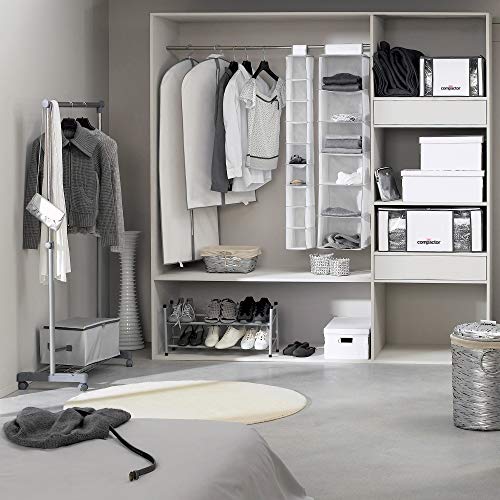 Compactor Clothes Rack With 6 Level, White #TOP3