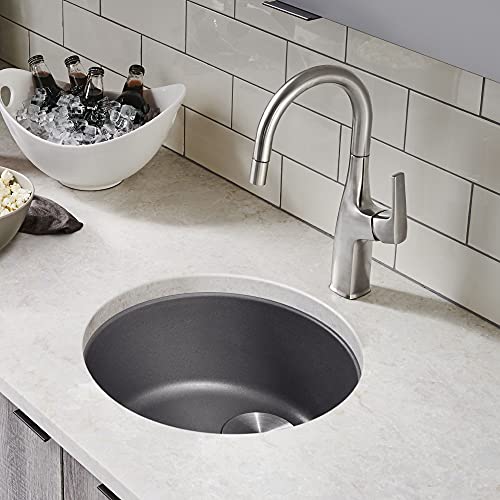 Blanco, Cinder 518911 Rondo Silgranit Drop-In Or Undermount Round Bar Sink #TOP1