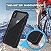 SYDIXON Xs Max Waterproof Case, Xs Max Cases Shockproof Underwater Full Body Impact Protective Case with Built-in Screen Protector (Transparent Black, 6.5 inch)