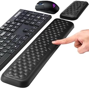 Zaxiva V-Mouse Handgelenkauflage Set Schwarz