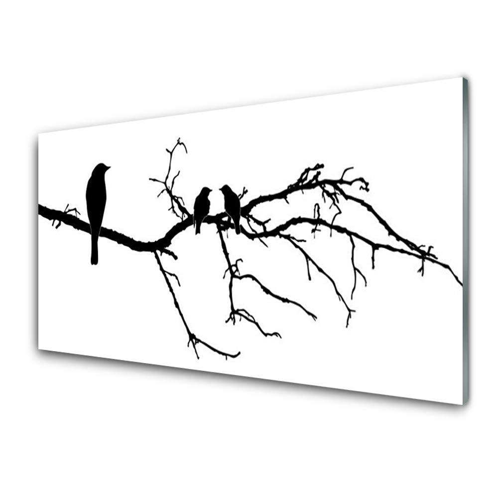 Impression sur verre Tulup oiseaux 100x50cm pour créer un salon zen et lumineux