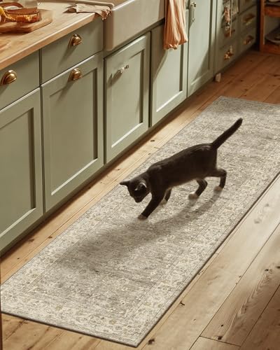 Washable Kitchen Rug Runners for Hallways: 2'6"x8' Bedroom Runner Rug