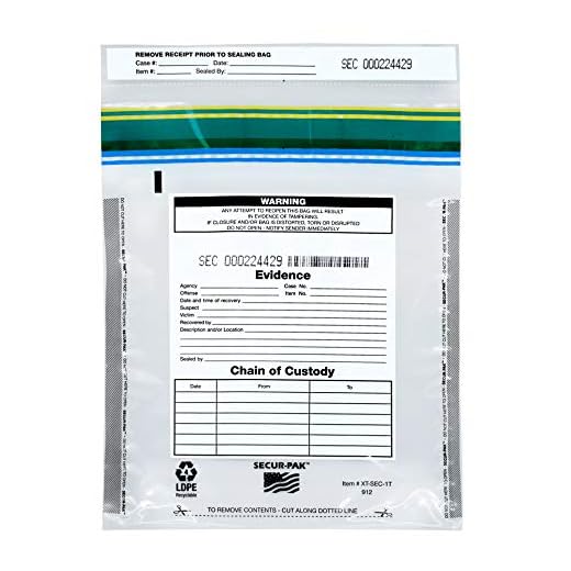 Does job corps search your luggage SECUR-PAK Tamper Evident Evidence Bags - 100 Pack