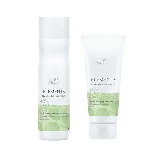 Wella Professionals Elements Renewing - Juego de champú y acondicionador, sin sulfato y silicona, desenredante instantáneo, para todo tipo de