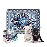 Qeils Reusable Puppy Pads, Washable Pee Pads Super Absorbent Dog Training Pads, Non-Slip Leakproof Wee Wee Pads for Crate, Floor, Potty Pads Feeding Mat Dog Pee 2 Pack 18