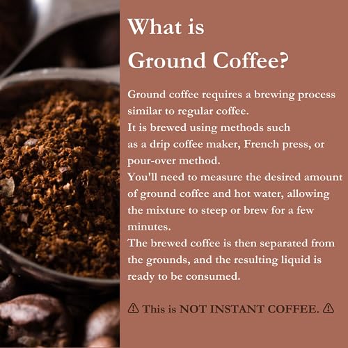 Premium Usda Organic Ground Mushroom Coffee - Blended With Lion’s Mane, Chaga, Cordyceps, Maca And More - Nootropic Concentration Blend For Focus, Memory And Immunity - No Added Sugars Or Sweeteners #TOP2