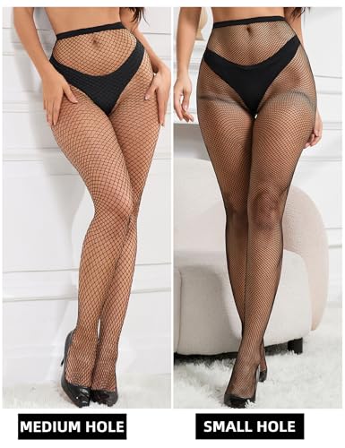 Collants résille extensible sans serrer pour femmes rondes