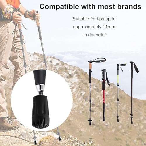 8 STK Nordic Walking Stöcke Puffer, Nordic Walking Pads Puffer, Wanderstöcke Puffer für Wanderstöcke Trekkingstöcke Walkingstöcke Asphalt Kies Berge Wandern Stopper Aufsätze in PVC