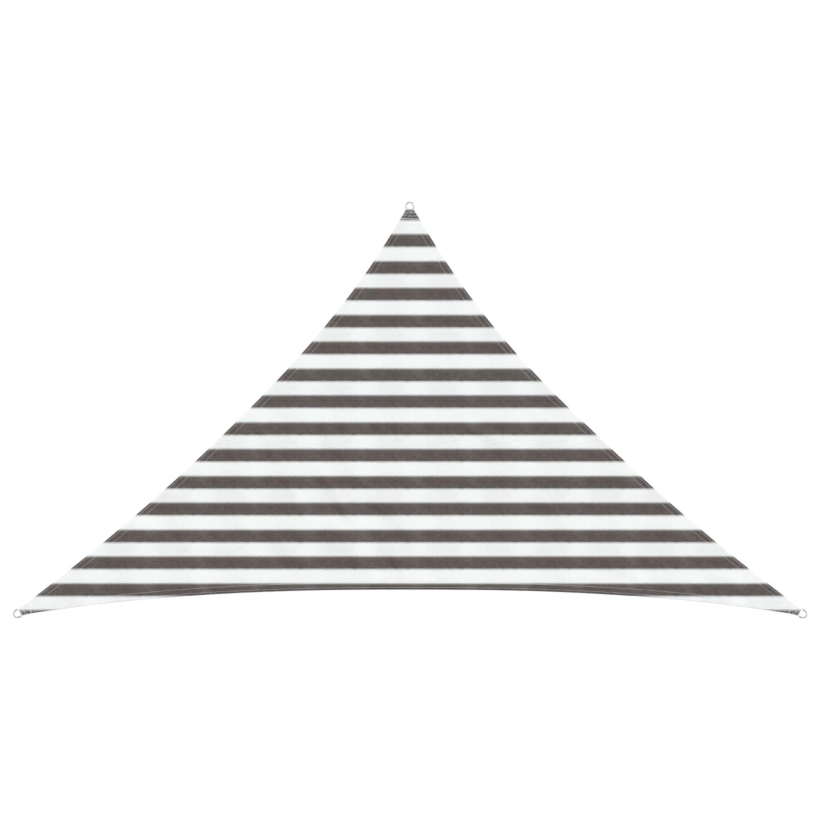 vidaXL Sunshade Sail Light Grey and White 2.5 x 2.5 x 3.5 m HDPE, Garden and Terrace, Stylish Triangular Outdoor Sunshade Sail, Modern UV Shielding Cover, Backyard Canopy for Shade — image 1
