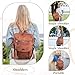 Rcrirth PU Leather Backpack Purse for Women | Fashion Tassel Ladies Purse Backpack Handbags Crossbody Shoulder Bag Suitable for Travel, Weekend Vacations, and Daily Use (Brown)