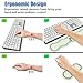 4 in 1 Ergonomic Memory Foam Mouse Pad Wrist Rest Set, Large XXL Gaming Desk Pad + Keyboard Wrist Rest + Mouse Wrist Cushion + Coaster for Home Office Study Gaming, Cute Little Dinosaur