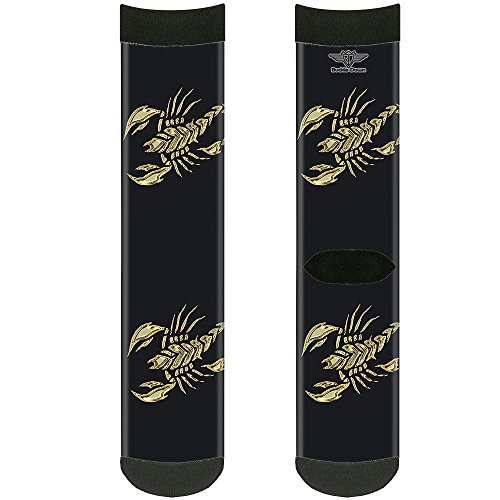 Buckle-Down Unisex-Adult's Socks Scorpion Crew, Multicolor