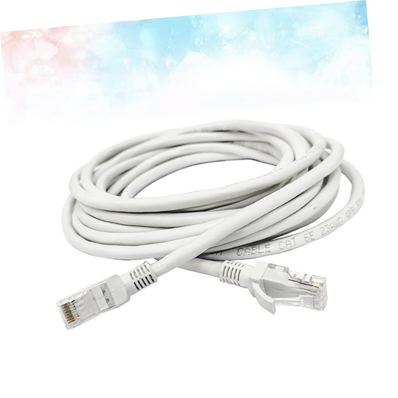 Câble Ethernet Cat6 Blanc 50 Mètres en Cuivre, Câble Réseau