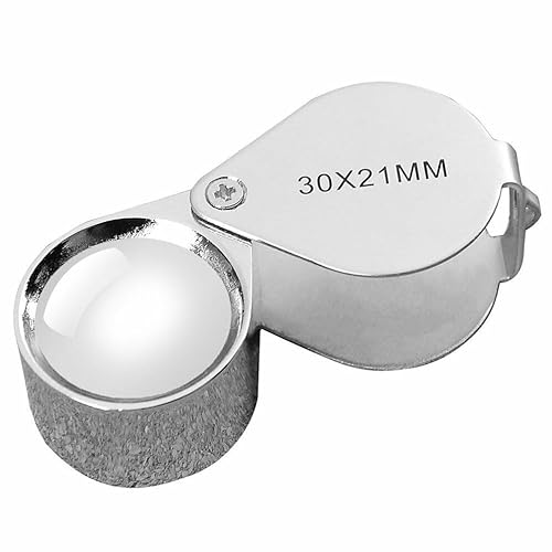 Jewelers Eye Loupe Pocket Magnifier Magnifying Glass Jewelry Diamond 30x21mm
