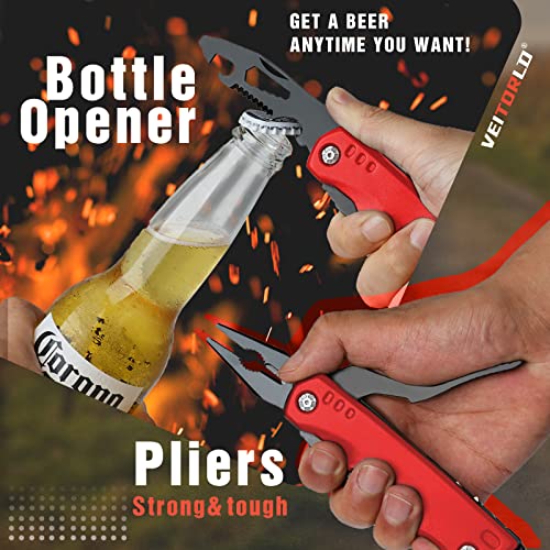 VEITORLD Christmas Stocking Stuffers, Gifts for Men Dad Women, Anniversary Birthday Gifts Ideas for Him Husband, All in One Tools Hammer Multitool, Unique Fishing Hunting Tools Gifts - Thumbnail 5