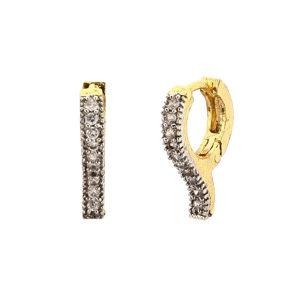 See full amazon price history chart for Zeneme Earring Gold Plated American Diamond Studded Hinged Hoop Huggy Earrings Jewellery For Girl And Women Zeneme Earring Gold Plated American Diamond Studded Hinged Hoop Huggy Earrings Jewellery For Girl And Women (B01LX7XH2P) Amazon Price History, Amazon Price Tracker