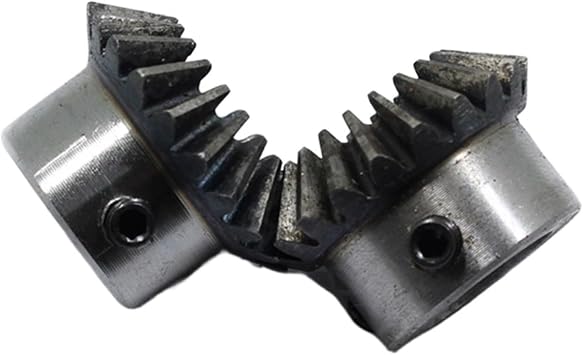 Step Miter 2pcs 2M 25T Bevel Gear Inner Hole 10mm 15mm 20mm 22mm Gear 2 Module 25 Teeth Bevel Spiral Pinion Gear Screw M5 spur Bevel Color 25 Teeth, Size 20mm bore