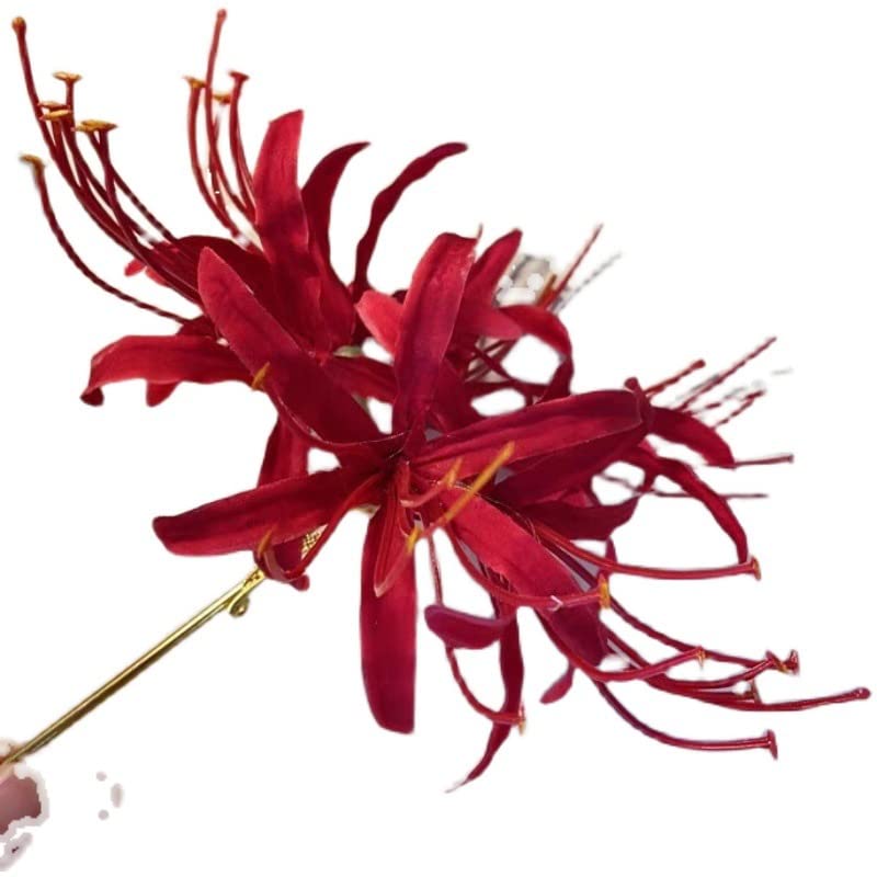 Amazon.co.jp: bardsxgfg(あき) かんざし 彼岸花 曼珠沙華 ヒガンバナ