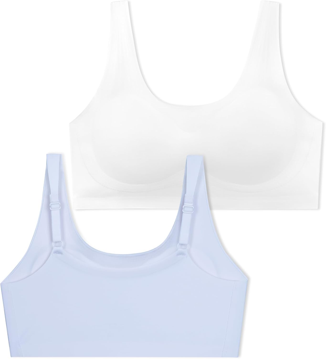 SALIA GIRL Training Bras for Girls 10-16 with Adjustable Straps, Tween Sports Seamless Bras with Removeable Pads