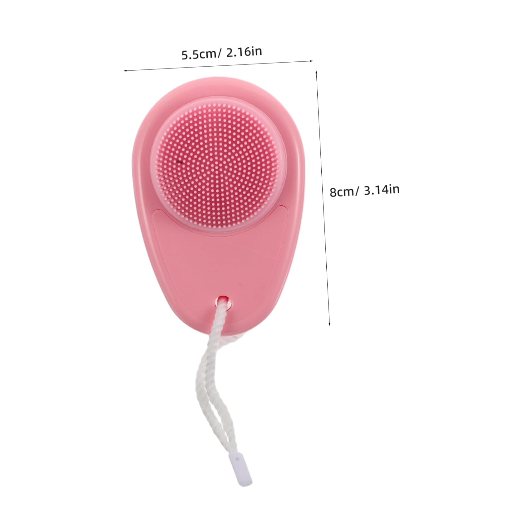 Mikinona Facial Cleansing Brush Manual Silicone Bristles Dual Sided Deep Clean and Exfoliate for Sensitive Skin