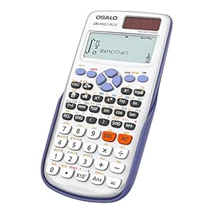 OSALO Scientific Calculator 417 Function 2 Line 10+2 Digits Written Display Solar Scientific Calculator (OS 991ES Plus)