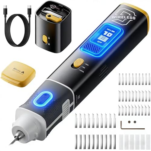 SPYOAMGHK 40kHz Wireless Ultrasonic Cutter Machine with Smart Cutting, 30W