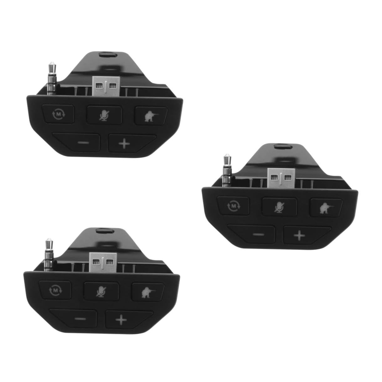 DOITOOL 3piezas Adaptador De Auriculares Estéreo para Conversor De Audio para Compatible Controladores De Compacto y Portátil