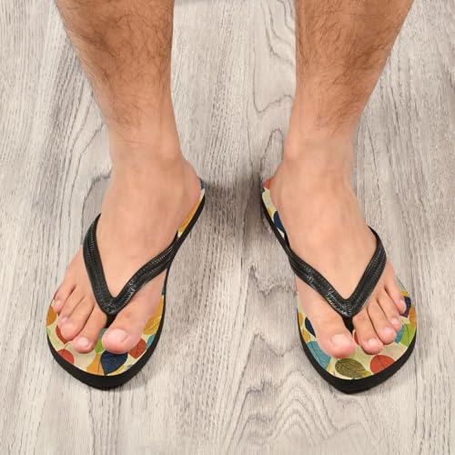 Colorful Autumn Leaves Flip Flop Beach Summer Casual Sandal for Women & Men Shower Shoes 208585824