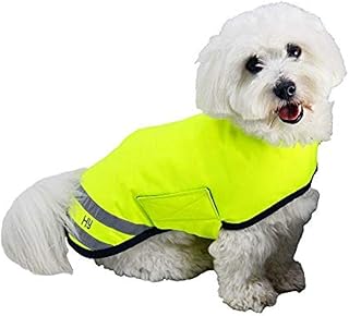 HyVIZ Reflector Waterproof Dog Coat (M) (Yellow)