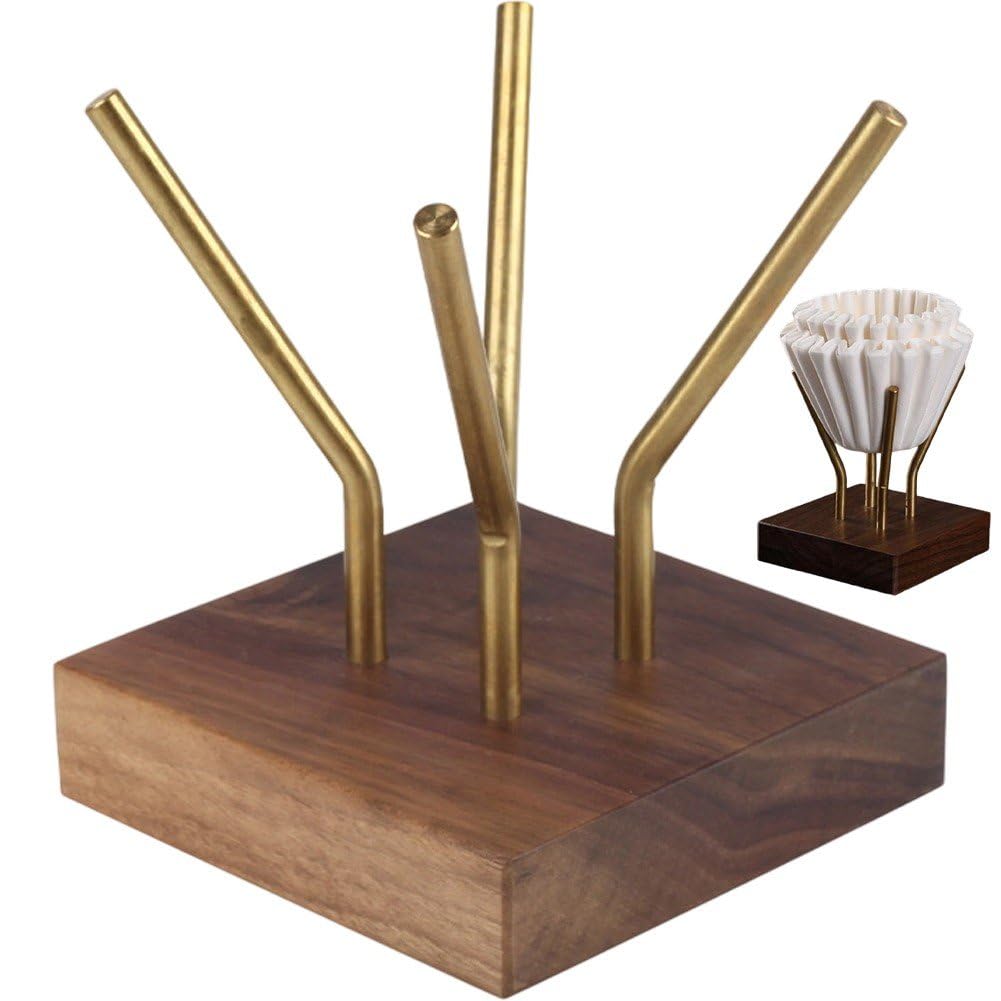 Porte-filtre en bois pour sublimer le coin café de votre bar cuisine