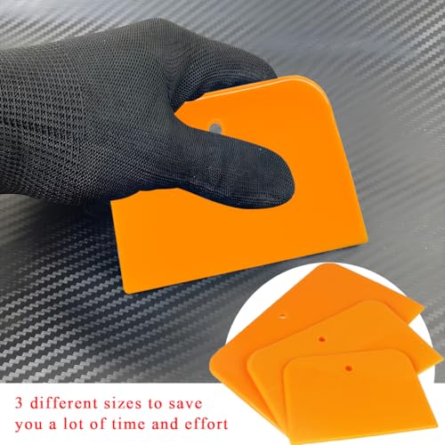 Image of 6 PCS Body Filler Spreaders, 4, 5, 6 Inch Reusable Auto Body Fillers Plastic Spreader, Automotive Body Filler Spreader for Applying Fillers Paint Repairs Putties Glazes Caulks