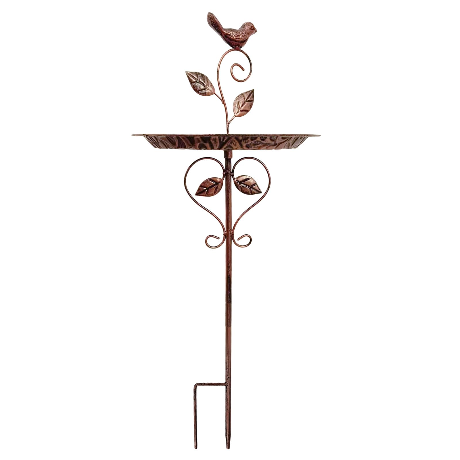 Mangeoire oiseaux fer ornementale déco jardin métal antique