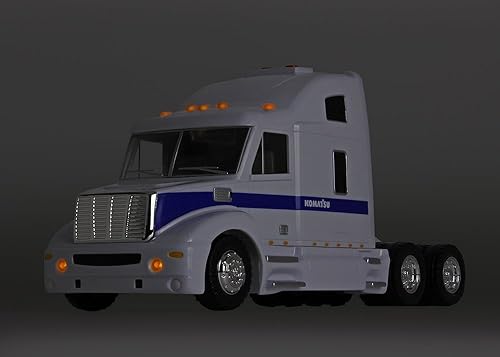 Miniatura 5 de First Gear escala 128de plástico Toy Komatsu Tractor con trailer de luz, recto y sonidos (# 700585)