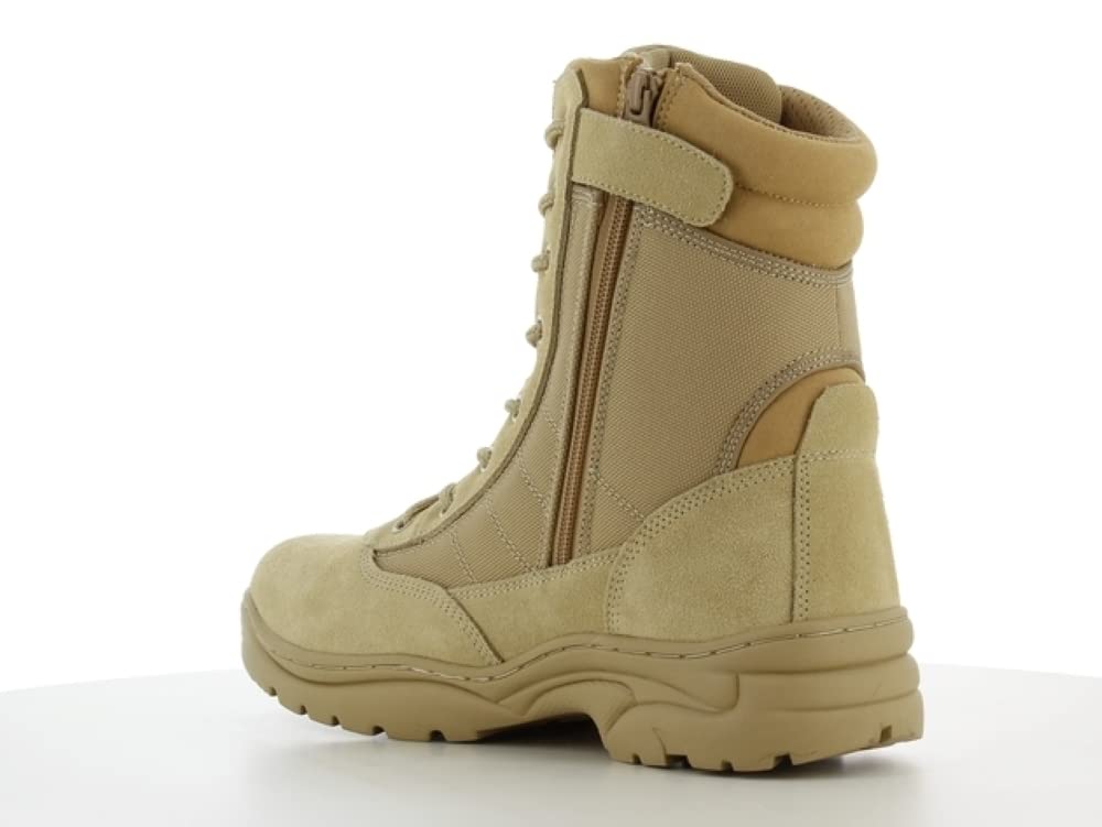 Stivali tattici leggeri senza sabbia, con zip laterale, taglio alto SRA, sicurezza Jogger Dune – 5 UK