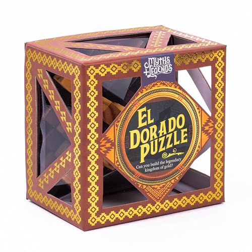 Professor Puzzle Eldorado   Rompecabezas de Madera   ¿Sabrás Construir el Legendario Templo Dorado? Desafío Maligno Y Estimulante   Solución Incluida