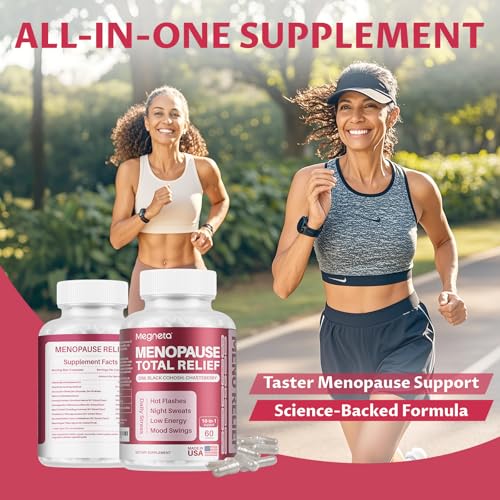Image of Menopause Supplements for Women- Black Cohosh for Menopause Hot Flashes, Female Hormone Balance, Night Sweats， Mood Swings & Sleep Support with DIM & Chasteberry Potent Extract, 60 Capsules