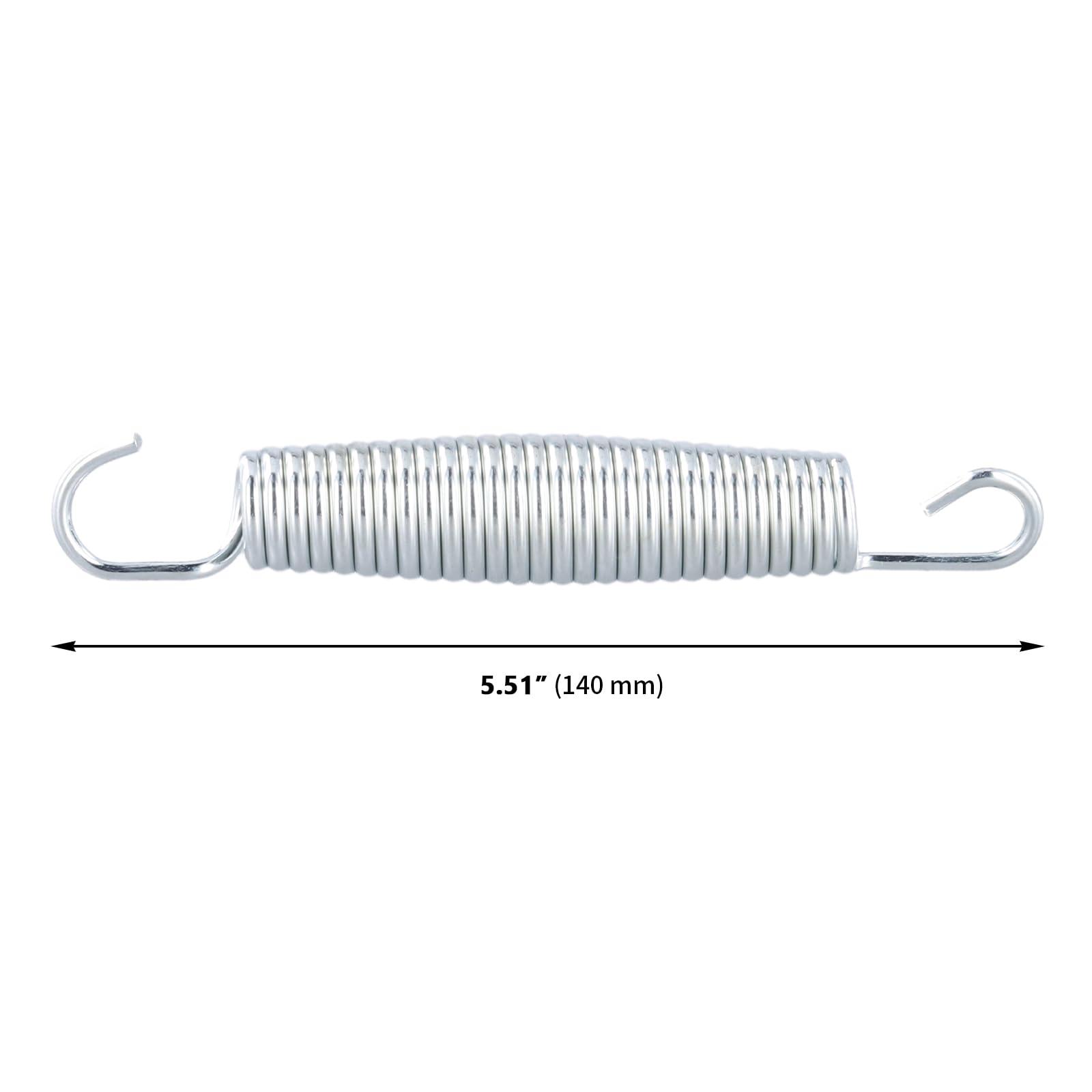 Confezione da 20 Molle per Trampolino, 14 cm, con 10 Ganci a T, Parti di Ricambio per Fissaggio Trampolino all'aperto