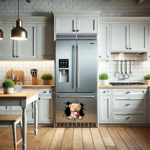 Image of Vinyl Dog Stickers - Car Decals for Women, Dog Lovers (Pitbull Decals)