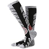 Men/Women Warmest Thick Ski Socks,High Performance Over The Calf Snowboard Socks for Winter Sport