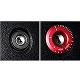 Tapa protectora Muchkey con anillo decorativo para la llave de contacto, accesorio para el coche para VW Volkswagen Golf 6 CC, Audi A4 A6 A8 - 1 unidad, color rojo
