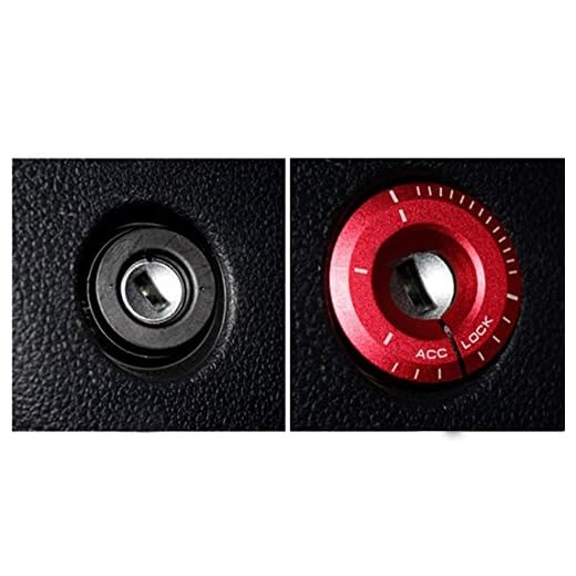 muchkey Anillo protector decorativo para contacto del coche, accesorio moderno, cubierta de recambio