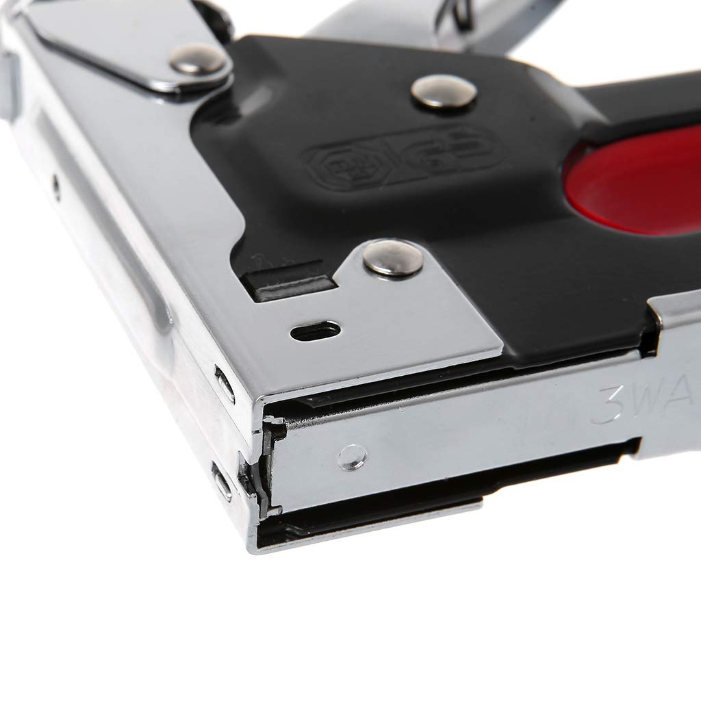 NEU MASTER Nietpistool, 3-in-1 Heavy Duty nietpistool met nietmachineverwijderaar en 2000 stuks nietjes, handmatig nietpistool voor bekleding, bevestigingsmateriaal, decoratie, timmerwerk, meubels