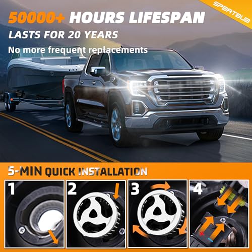 Image of For 2007-2010 & 2015-2023 Ford Edge light Bulbs, 9005 High Beam H11 Low Beam Turn signal Lights Combo, 6-Pack