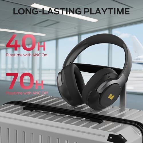 Image of Monster Persona 5th ANC-Wireless Bluetooth Over-Ear Headphones with Microphone, 70H Playtime, Foldable Lightweight Bluetooth 6.0 Headphone for Travel /Office