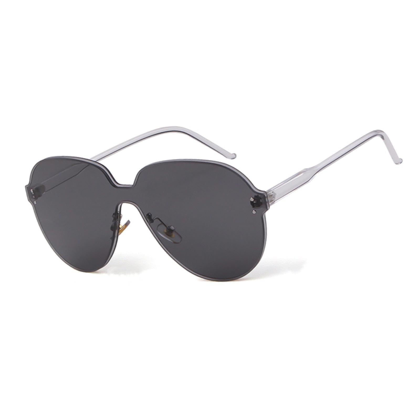 Okulary przeciwsłoneczne bez oprawek damskie męskie vintage jednoczęściowe okulary przeciwsłoneczne UV400 okulary do jazdy bezramkowe cukierki kolor podróżne okulary przeciwsłoneczne